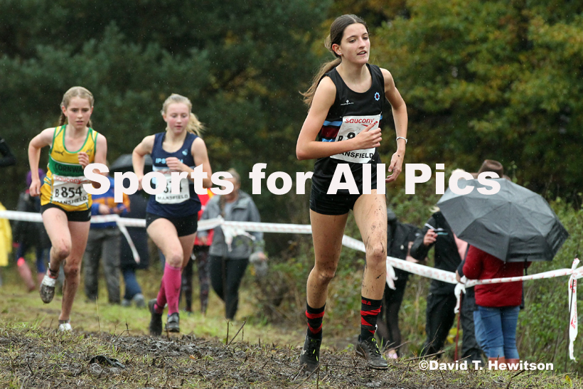 Girls under-15s, National Cross Country Relay Champs., Berry Hill Park, Mansfield.  Photo: David T. Hewitson/Sports for All Pics